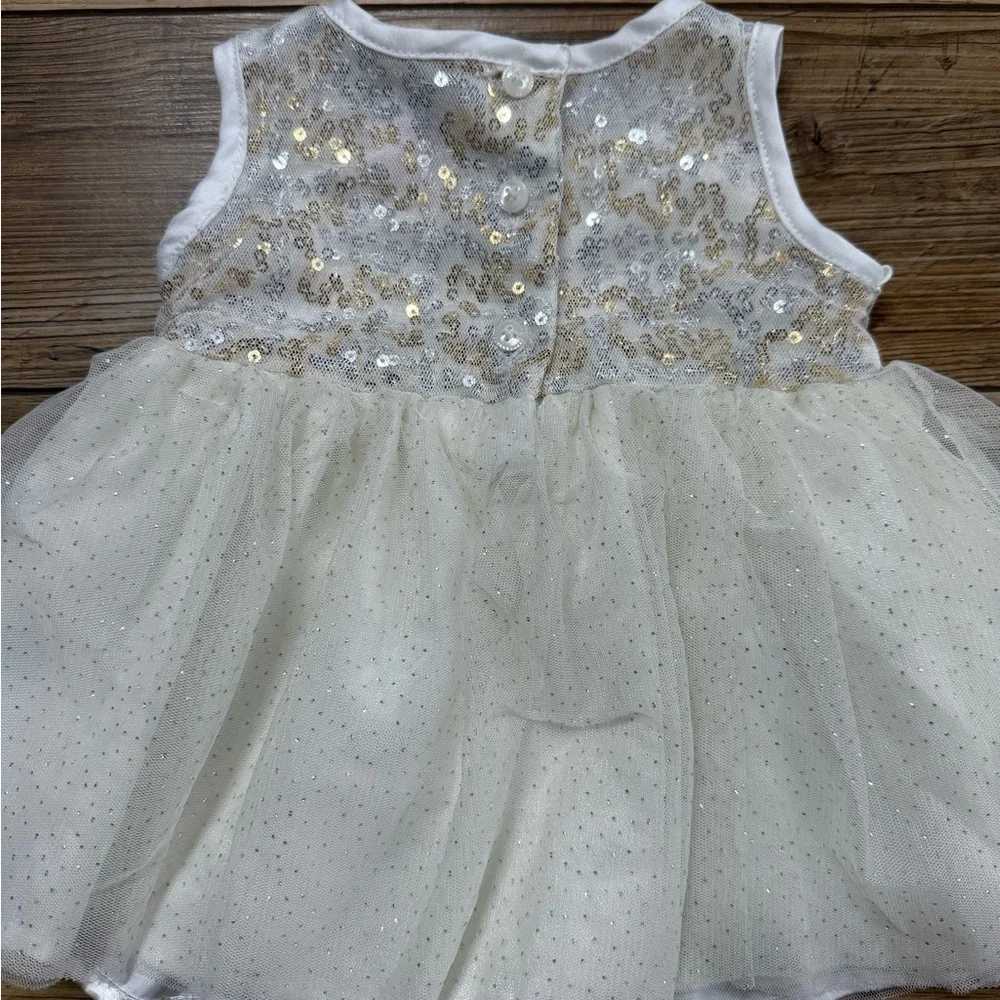 The Children's Place| White Baby Girl Dress | 0-3M